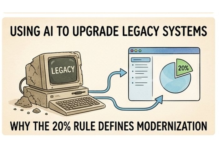 Using AI to Upgrade Legacy Systems: Why the 20% Rule Defines a Smarter Modernization Path